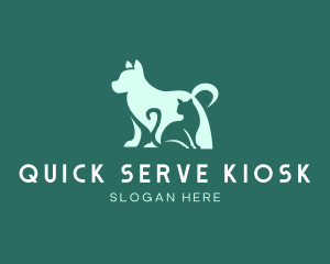 Cat Dog Pet  logo design