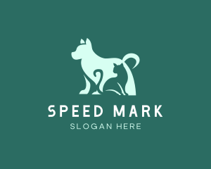 Cat Dog Pet  logo design