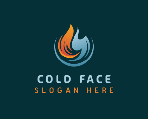 Hot & Cold Ventilation logo design