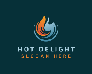 Hot & Cold Ventilation logo design