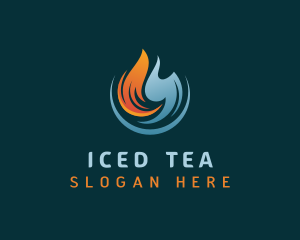 Hot & Cold Ventilation logo design