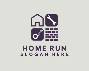 Home Restoration Tools logo design