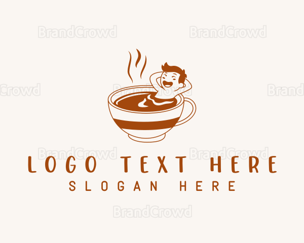 Relaxing Coffee Cup Logo