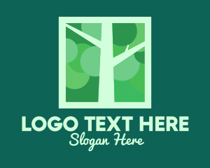Landscape Gardener - Green Tree Branches logo design