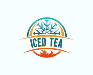 Thermal Cooling Snowflake logo design