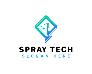 Sprayer - Sprayer Squeegee Cleaner logo design