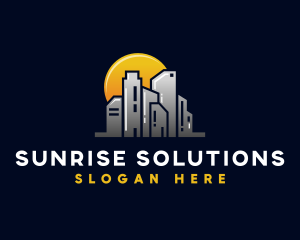 Sunrise City Building logo design