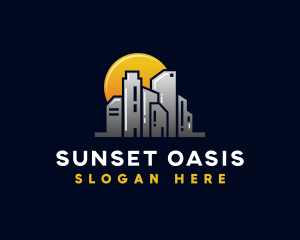 Sunrise City Building logo design