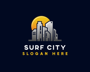 Sunrise City Building logo design