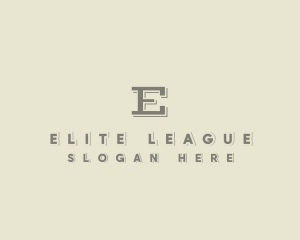 League - Sporty Varsity League logo design