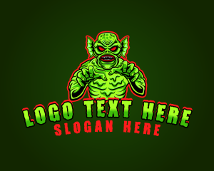 Folklore - Swamp Monster Gaming logo design