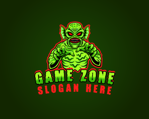 Swamp Monster Gaming logo design