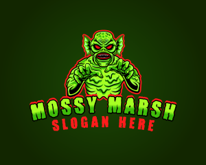 Swamp Monster Gaming logo design