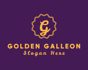 Premium Golden Monarchy logo design