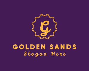 Premium Golden Monarchy logo design