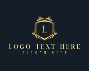 Premium - Premium Ornament Crest logo design