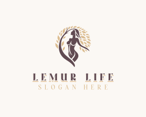 Wellness Nature Woman logo design