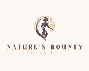 Wellness Nature Woman logo design