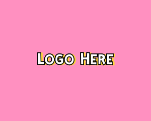 Pink And White - Fun Childish Playground logo design