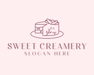 Sweet Cake Dessert Logo