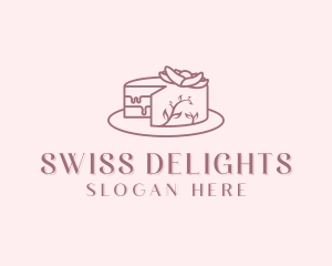 Sweet Cake Dessert Logo