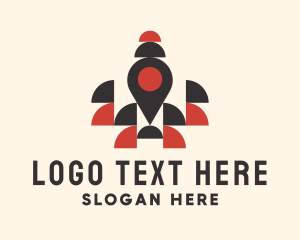 Spliced - Spliced Location Pin logo design