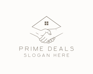 Real Estate Handshake Deal logo design