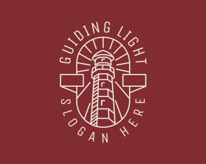 Lighthouse Nautical Tower logo design