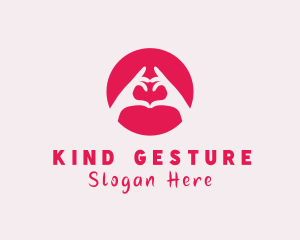 Gesture - Heart Hand Gesture logo design