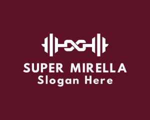 Bodybuilding - Barbell Fitness Infinity logo design