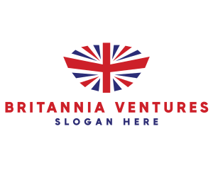 Uk - Great Britain Flag logo design