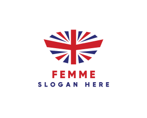 Great Britain Flag logo design