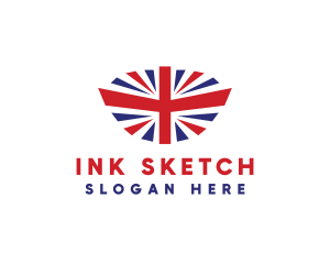 Great Britain Flag logo design