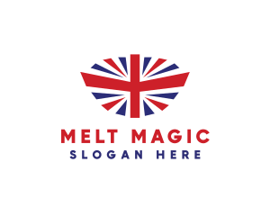 Great Britain Flag logo design