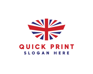 Great Britain Flag logo design