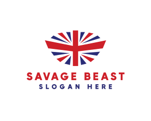 Great Britain Flag logo design