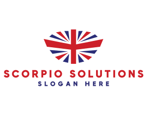 Great Britain Flag logo design