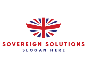 Sovereign - Tourism United Kingdom Flag logo design