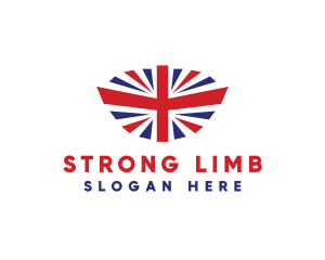 Great Britain Flag logo design