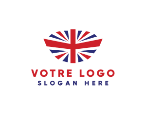 British - Tourism United Kingdom Flag logo design