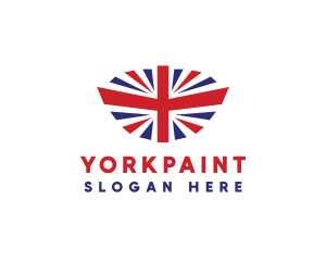 Great Britain Flag logo design