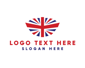 Country - Tourism United Kingdom Flag logo design