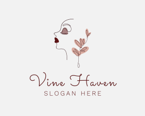 Natural Face Beauty  logo design