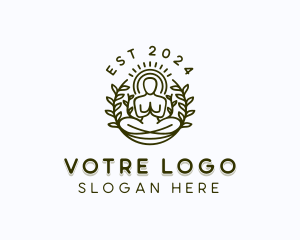 Yogi - Zen Leaf Yoga logo design