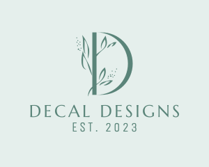 Garden Boutique Letter D logo design