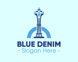 Blue Diamond Skyscraper logo design