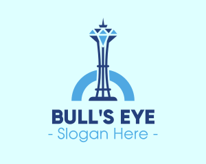 Blue Diamond Skyscraper logo design