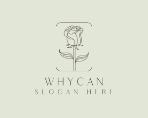 Floriculture - Organic Rose Flower logo design