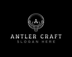 Deer Antler Crest logo design