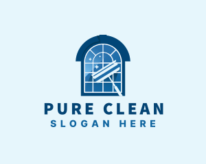 Window Wiper Cleaning logo design